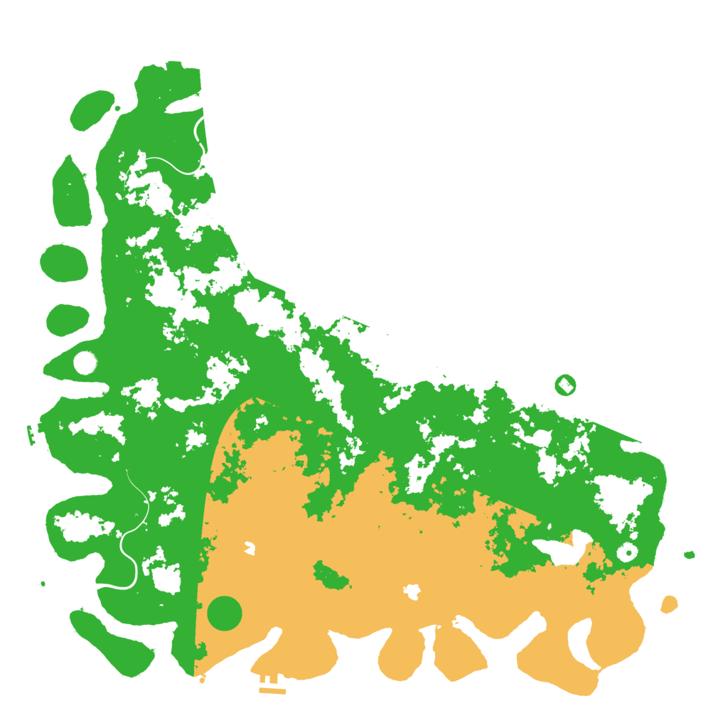 Biome Rust Map: Procedural Map, Size: 5500, Seed: 1298708978