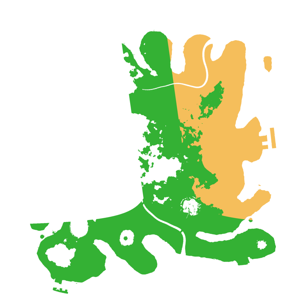 Biome Rust Map: Procedural Map, Size: 3000, Seed: 32618