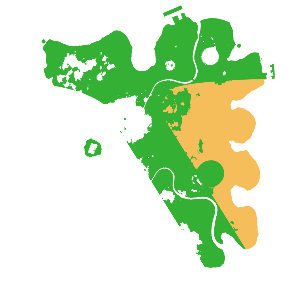 Biome Rust Map: Procedural Map, Size: 3000, Seed: 12418