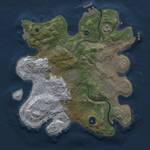 Thumbnail Rust Map: Procedural Map, Size: 3000, Seed: 12418, 10 Monuments