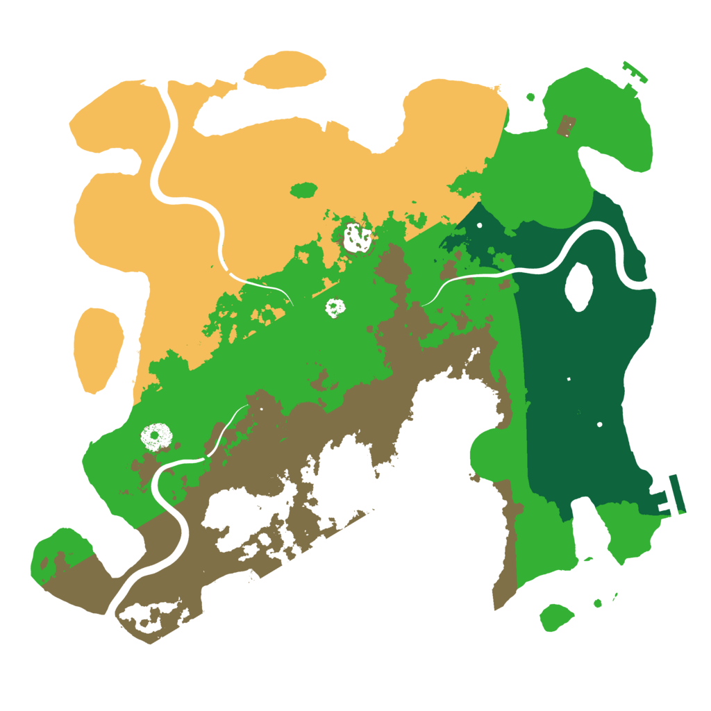 Biome Rust Map: Procedural Map, Size: 3600, Seed: 182943