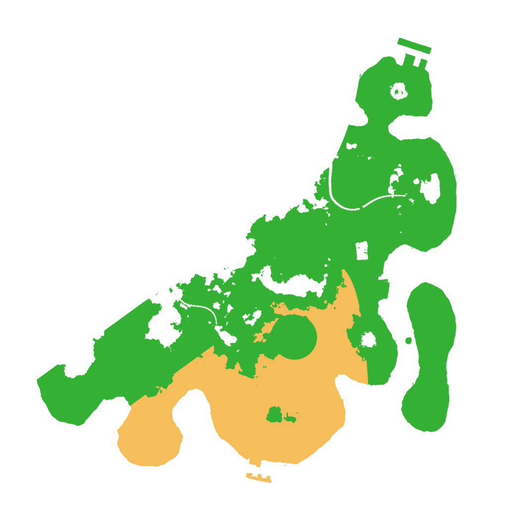 Biome Rust Map: Procedural Map, Size: 3000, Seed: 45176