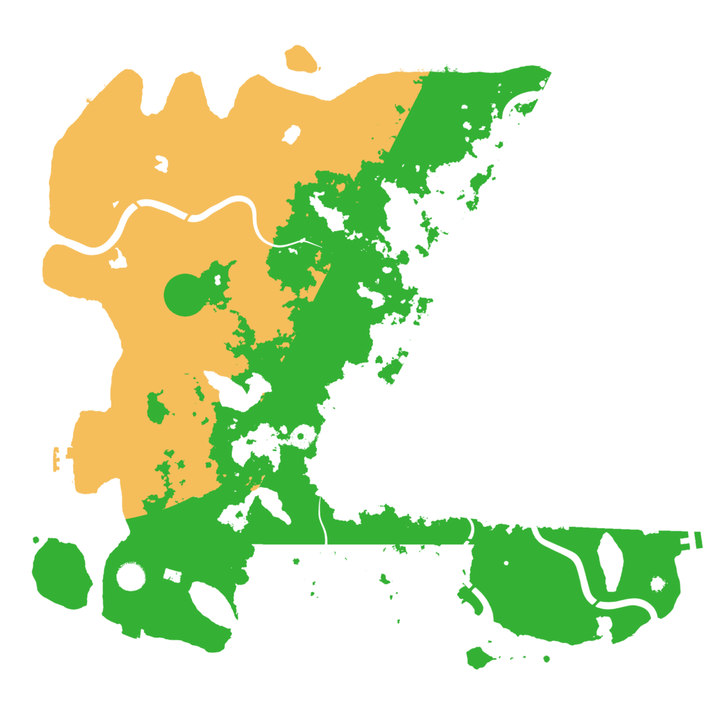 Biome Rust Map: Procedural Map, Size: 4500, Seed: 15406