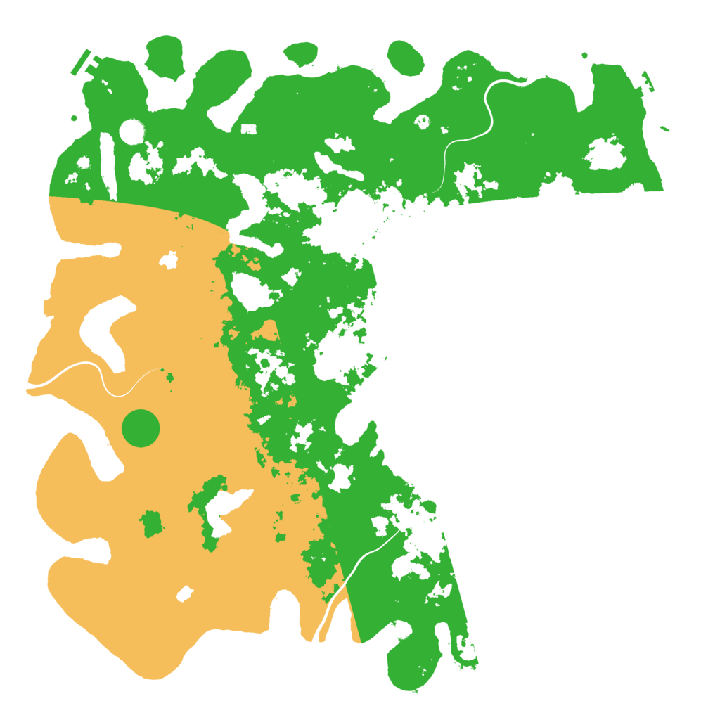 Biome Rust Map: Procedural Map, Size: 5000, Seed: 41542133
