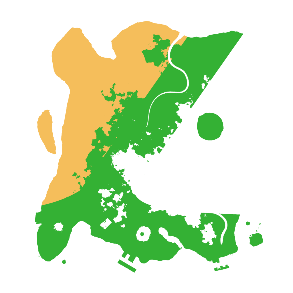 Biome Rust Map: Procedural Map, Size: 3000, Seed: 24447