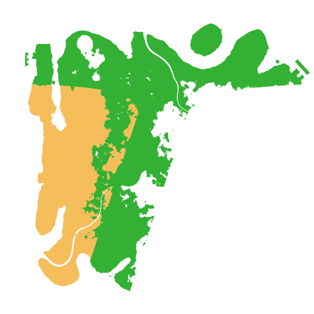 Biome Rust Map: Procedural Map, Size: 3500, Seed: 1985887892
