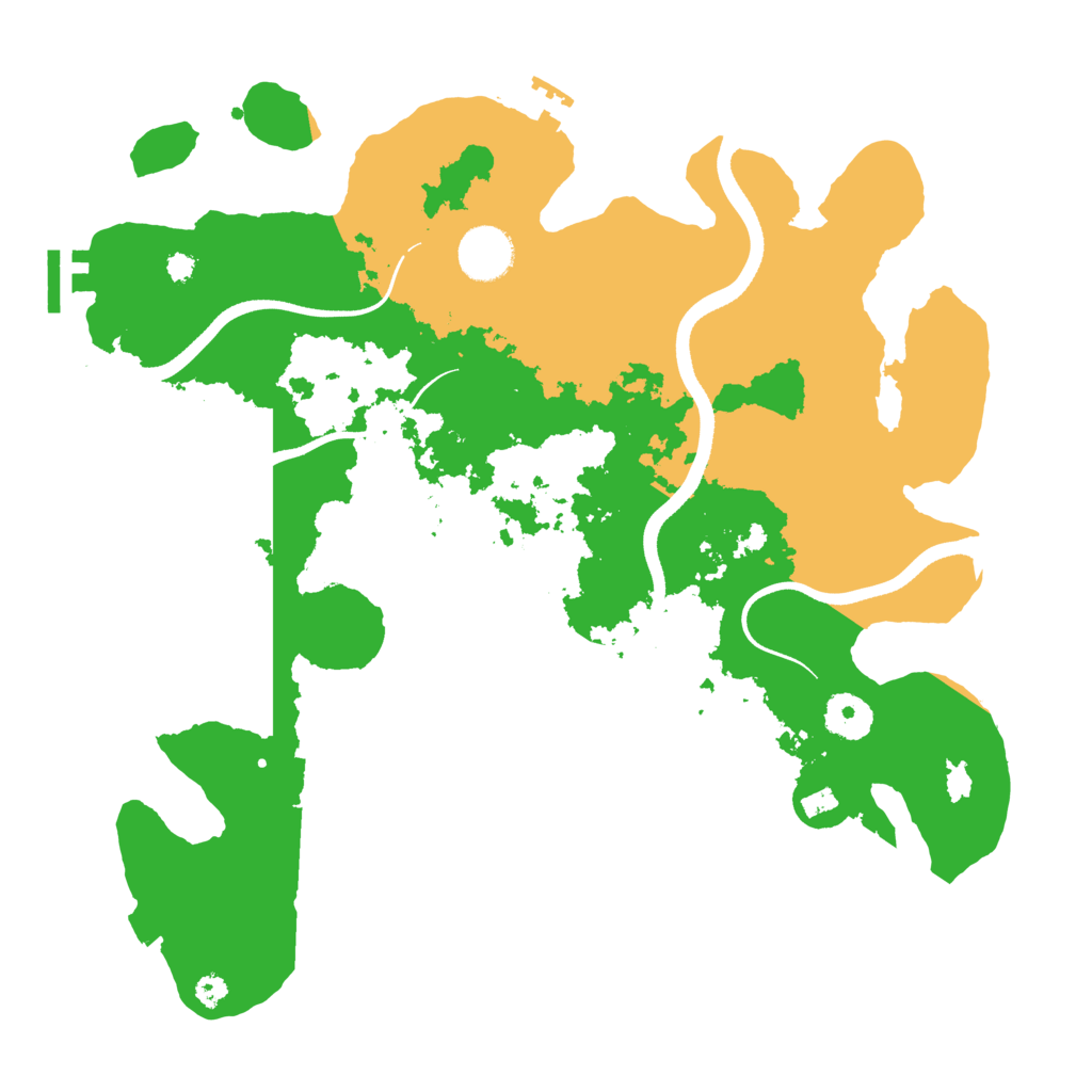 Biome Rust Map: Procedural Map, Size: 3500, Seed: 513791656