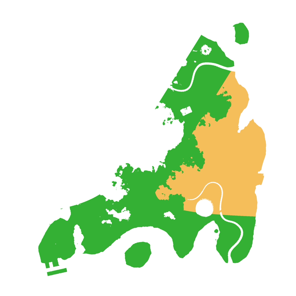 Biome Rust Map: Procedural Map, Size: 3000, Seed: 10402