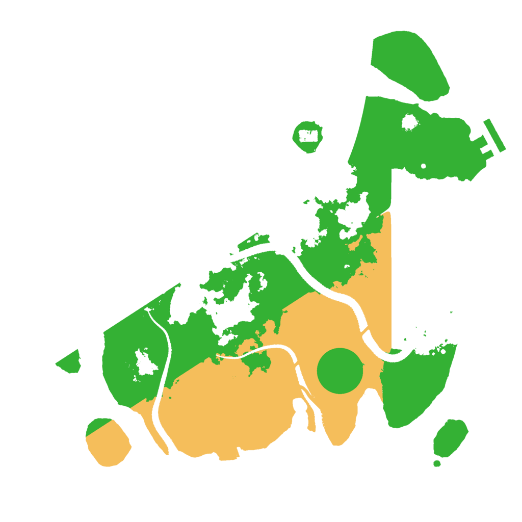 Biome Rust Map: Procedural Map, Size: 3000, Seed: 8993