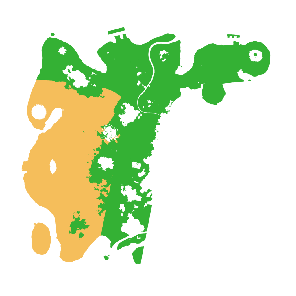 Biome Rust Map: Procedural Map, Size: 3500, Seed: 381842424