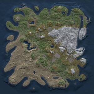 Thumbnail Rust Map: Procedural Map, Size: 4250, Seed: 1919322490, 15 Monuments
