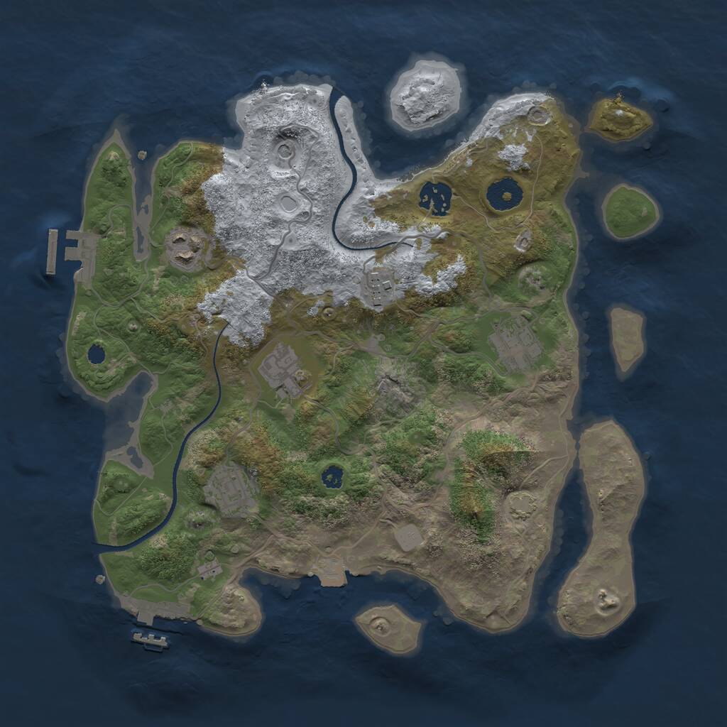 Rust Map: Procedural Map, Size: 3240, Seed: 1668529220, 11 Monuments