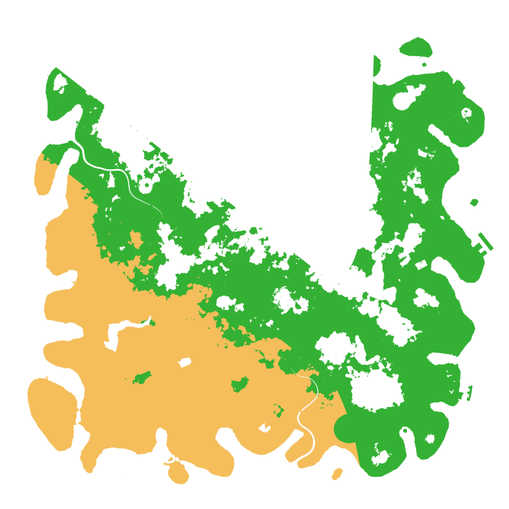Biome Rust Map: Procedural Map, Size: 5000, Seed: 825957672