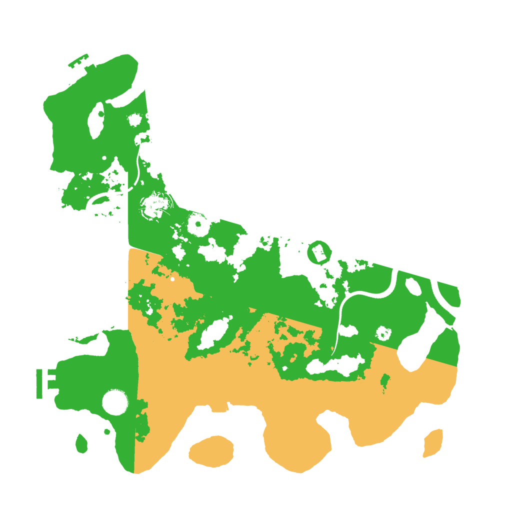 Biome Rust Map: Procedural Map, Size: 3500, Seed: 175716553