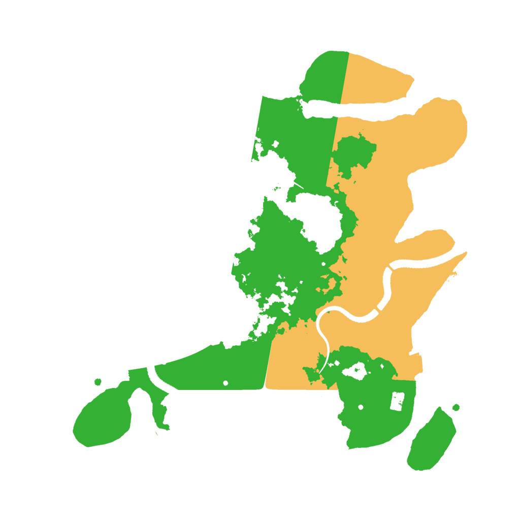 Biome Rust Map: Procedural Map, Size: 3000, Seed: 7539