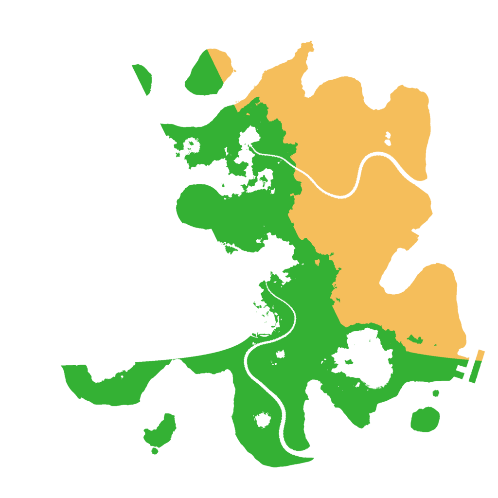 Biome Rust Map: Procedural Map, Size: 3000, Seed: 258410443