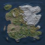 Thumbnail Rust Map: Procedural Map, Size: 3000, Seed: 37000, 7 Monuments
