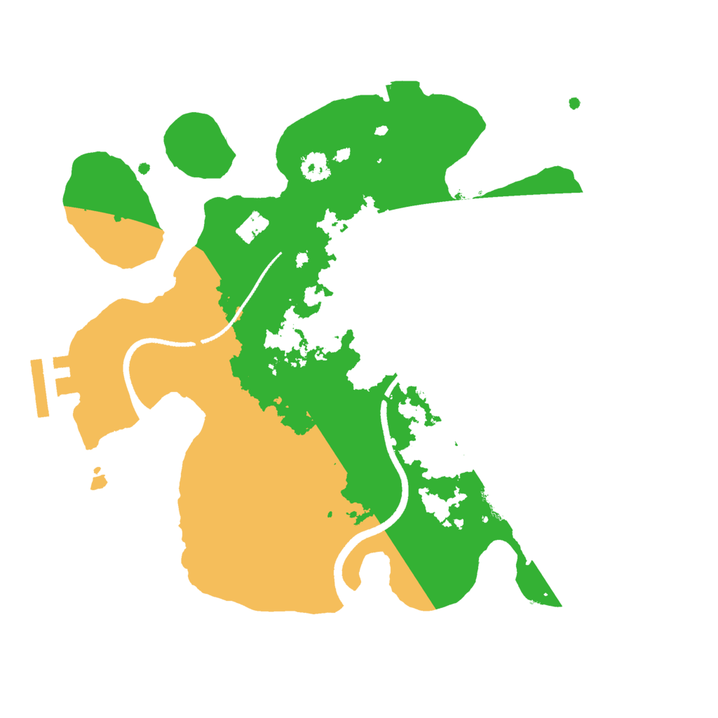 Biome Rust Map: Procedural Map, Size: 2500, Seed: 1205857869