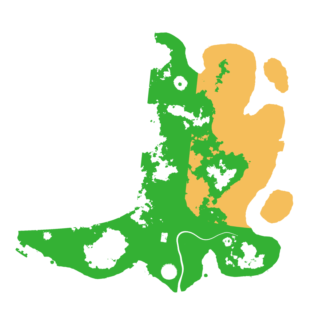 Biome Rust Map: Procedural Map, Size: 3500, Seed: 518804520