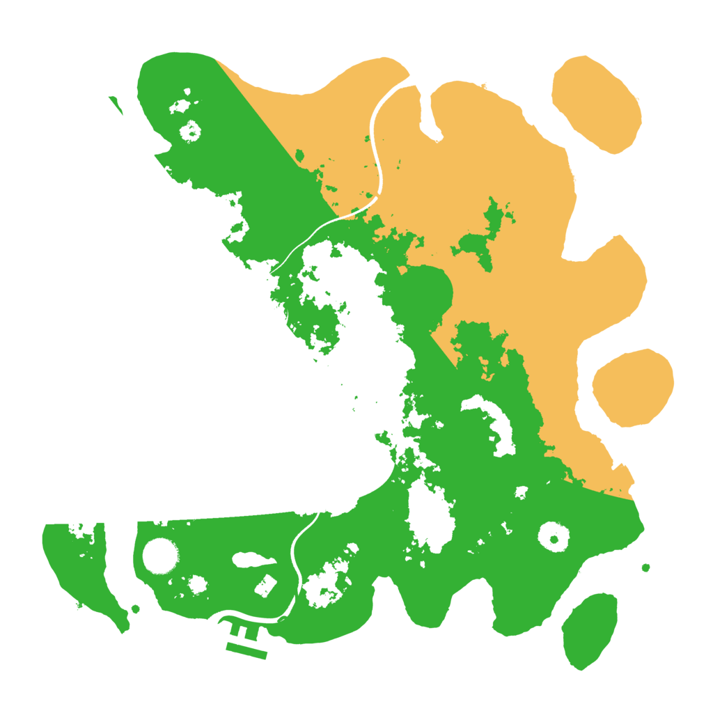 Biome Rust Map: Procedural Map, Size: 3500, Seed: 246325078