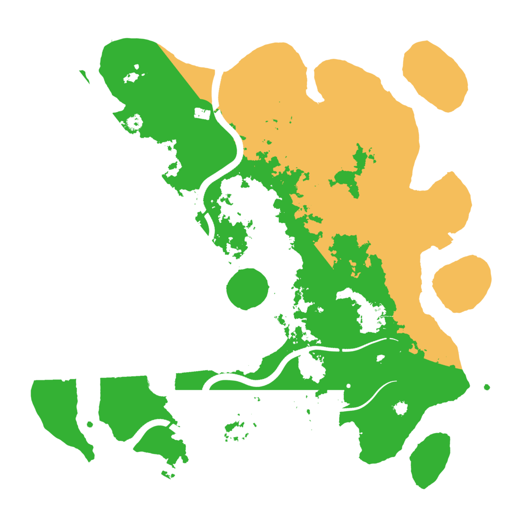 Biome Rust Map: Procedural Map, Size: 3500, Seed: 246325078