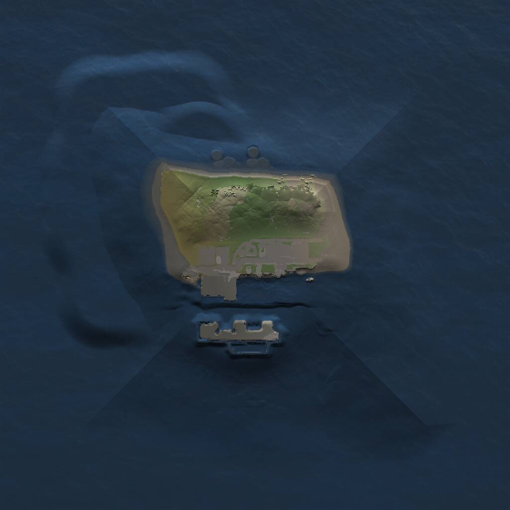 Rust Map: Procedural Map, Size: 1000, Seed: 159952, 2 Monuments