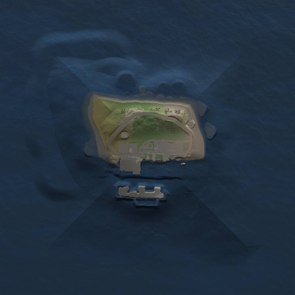 Rust Map: Procedural Map, Size: 1000, Seed: 159952, 2 Monuments