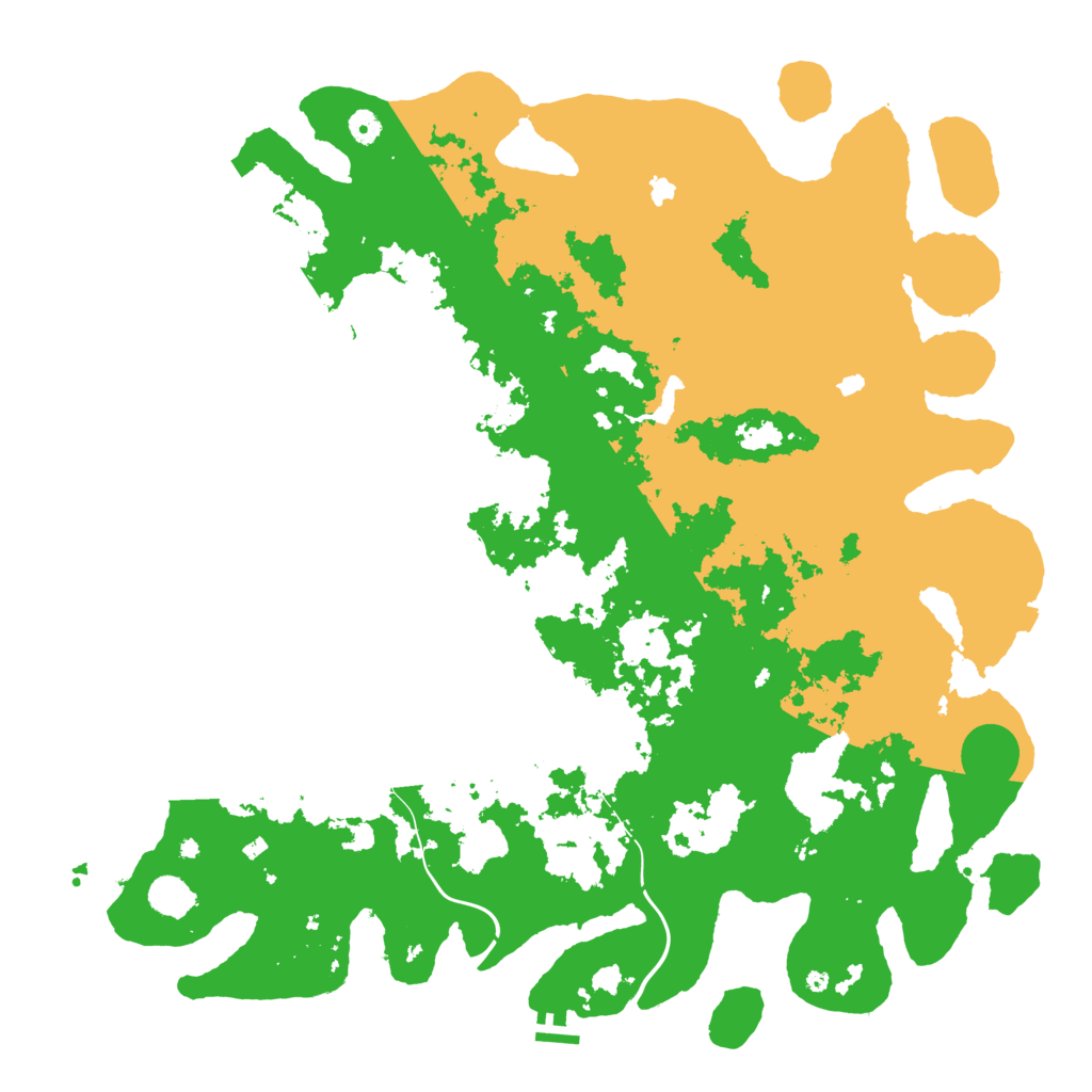 Biome Rust Map: Procedural Map, Size: 5000, Seed: 459885