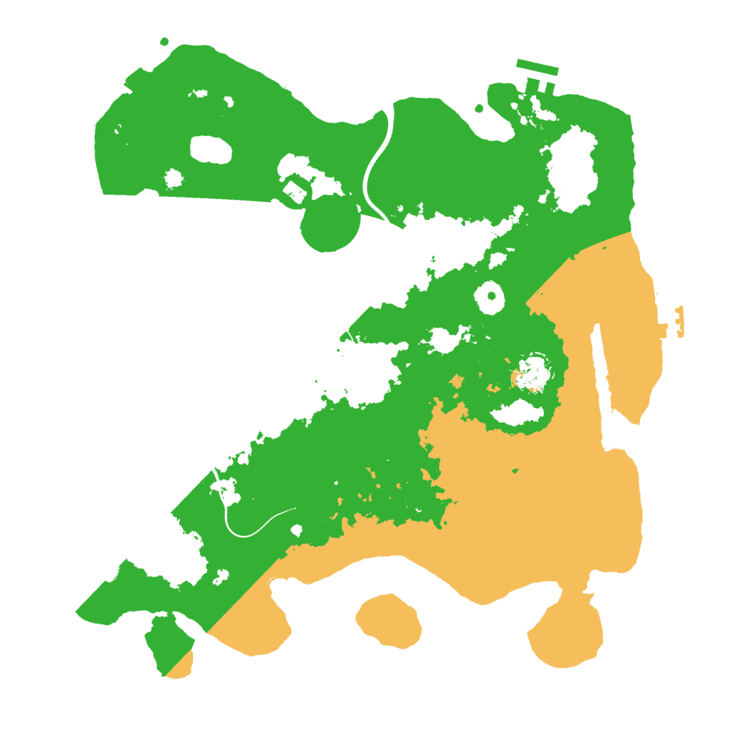 Biome Rust Map: Procedural Map, Size: 3500, Seed: 711786184