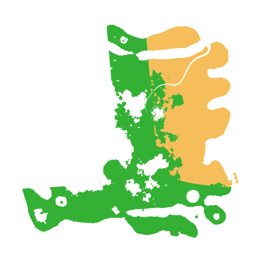 Biome Rust Map: Procedural Map, Size: 3500, Seed: 799846048
