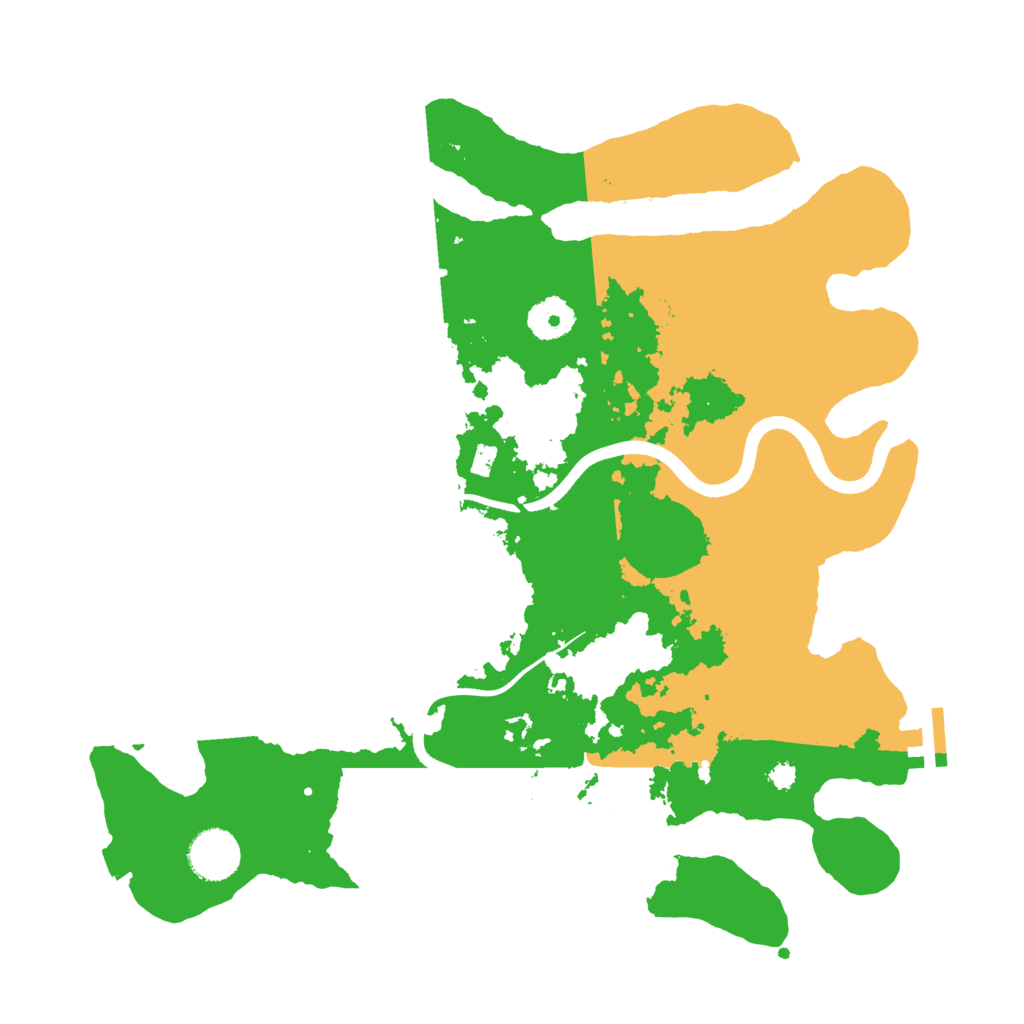 Biome Rust Map: Procedural Map, Size: 3500, Seed: 799846048