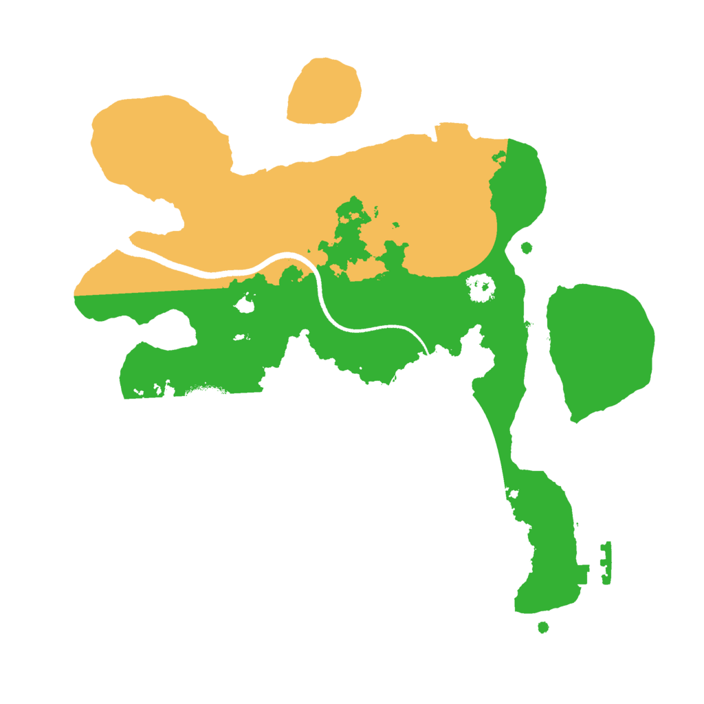 Biome Rust Map: Procedural Map, Size: 2500, Seed: 167699