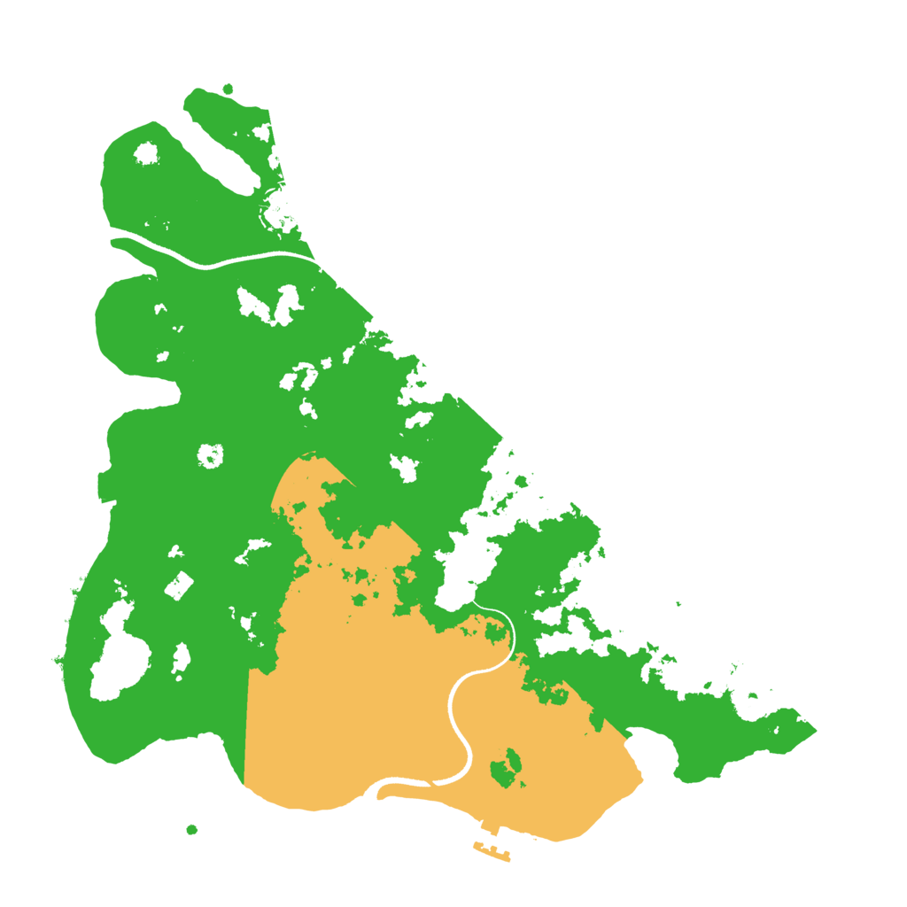 Biome Rust Map: Procedural Map, Size: 3500, Seed: 49985
