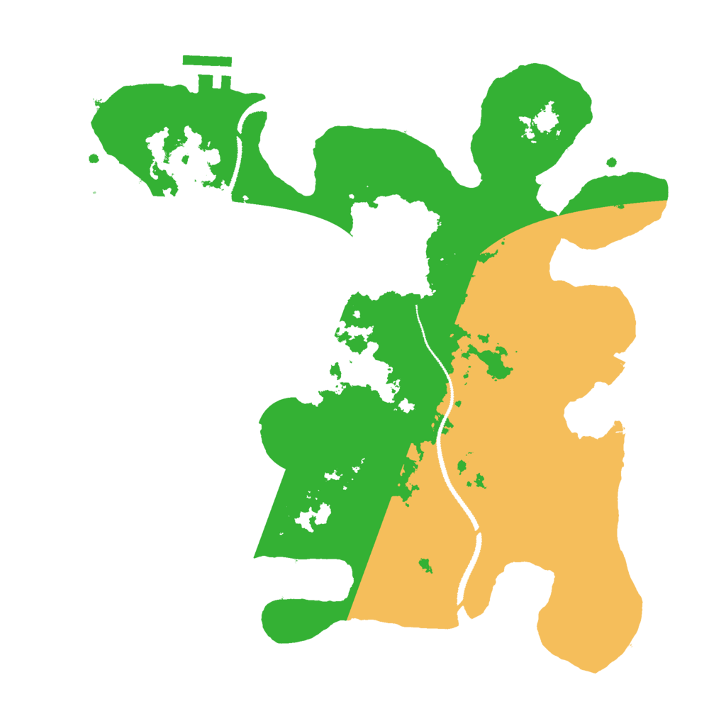 Biome Rust Map: Procedural Map, Size: 3000, Seed: 12332134