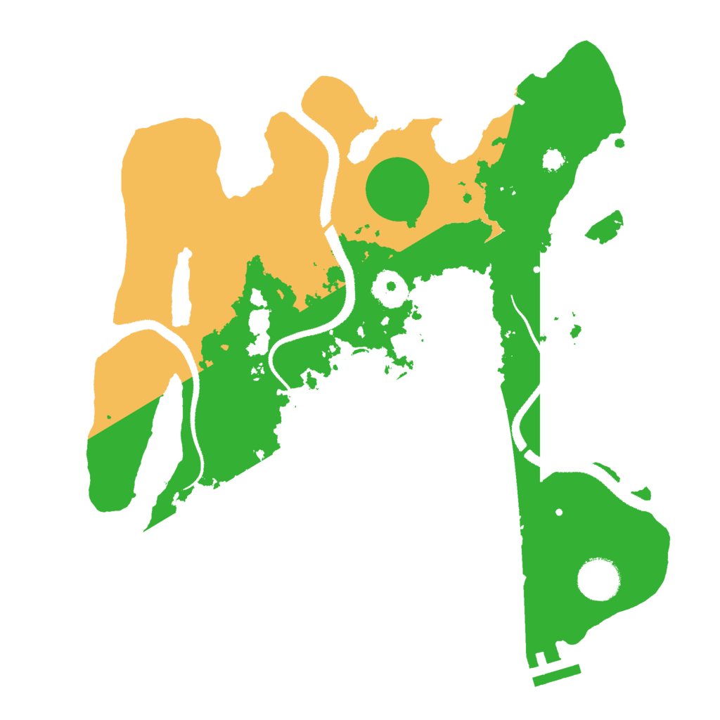 Biome Rust Map: Procedural Map, Size: 3000, Seed: 1254351694