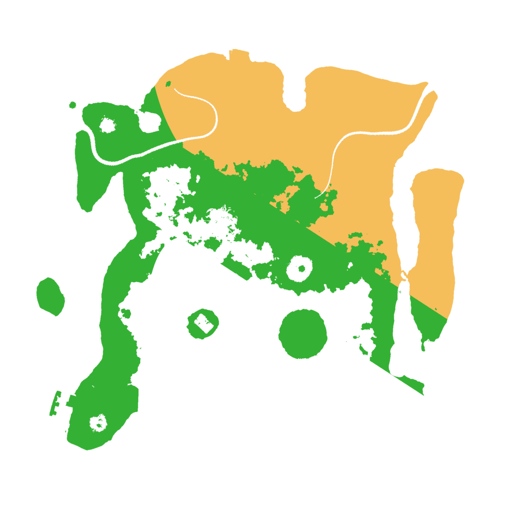 Biome Rust Map: Procedural Map, Size: 3000, Seed: 996584