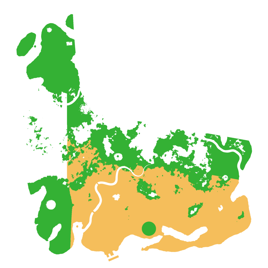 Biome Rust Map: Procedural Map, Size: 5000, Seed: 140186675