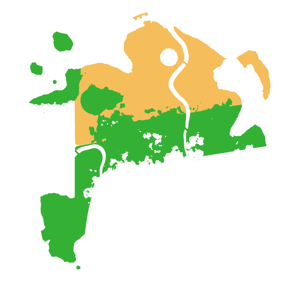 Biome Rust Map: Procedural Map, Size: 3000, Seed: 789789789
