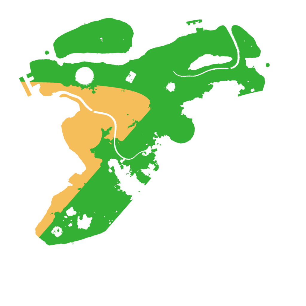 Biome Rust Map: Procedural Map, Size: 3000, Seed: 8672