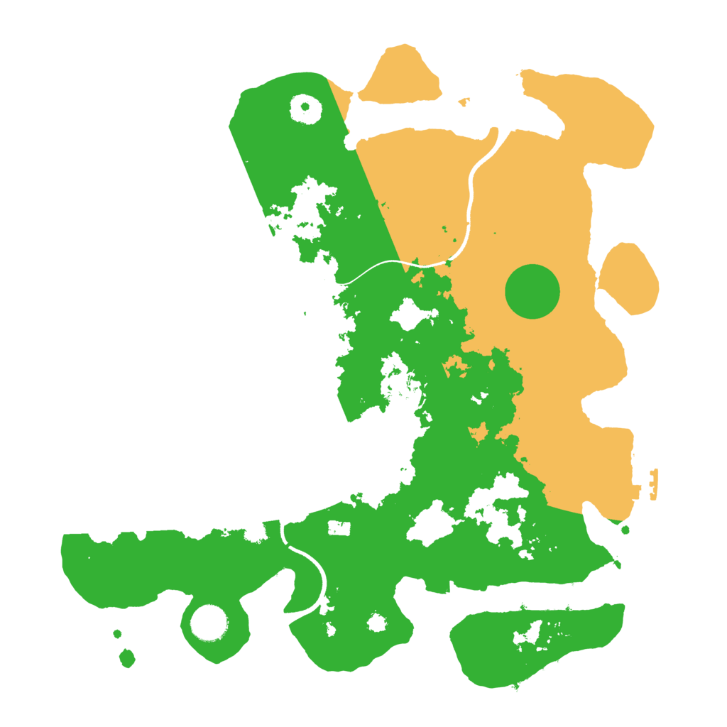 Biome Rust Map: Procedural Map, Size: 3500, Seed: 824900764