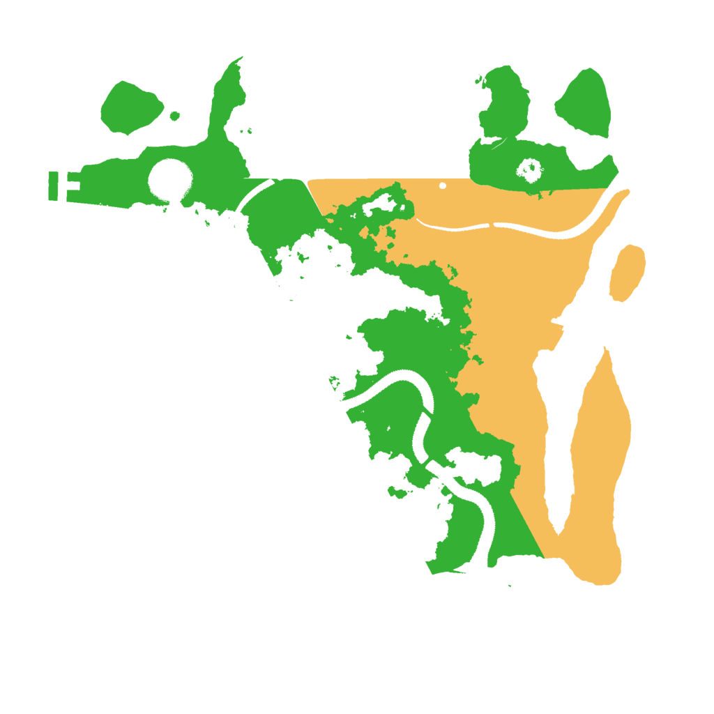 Biome Rust Map: Procedural Map, Size: 3000, Seed: 12157