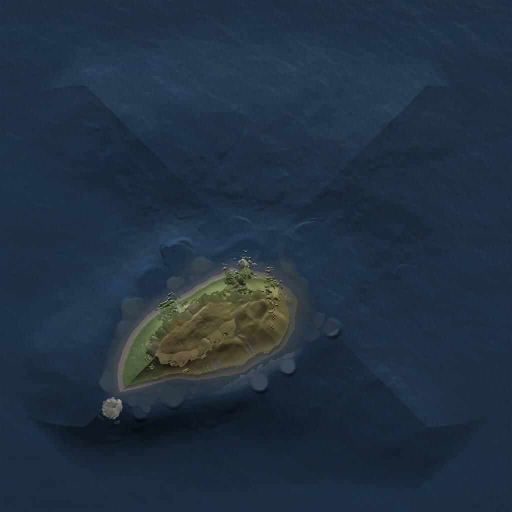 Rust Map: Procedural Map, Size: 1000, Seed: 428084126, 1 Monuments