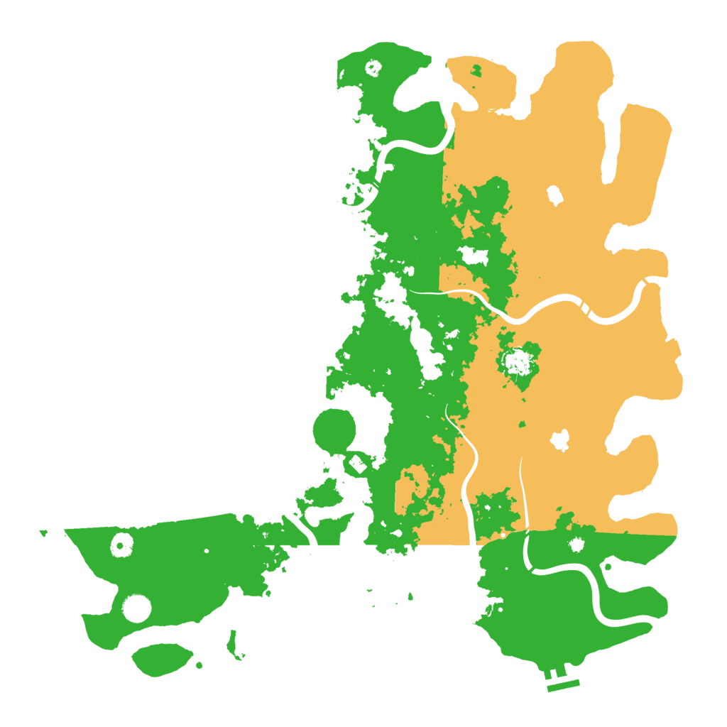 Biome Rust Map: Procedural Map, Size: 4500, Seed: 172152190