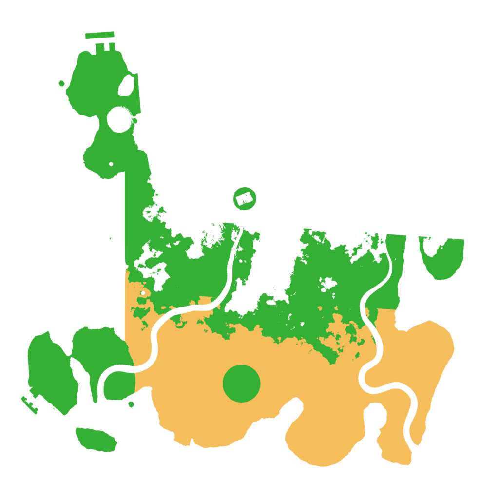 Biome Rust Map: Procedural Map, Size: 3500, Seed: 573547923