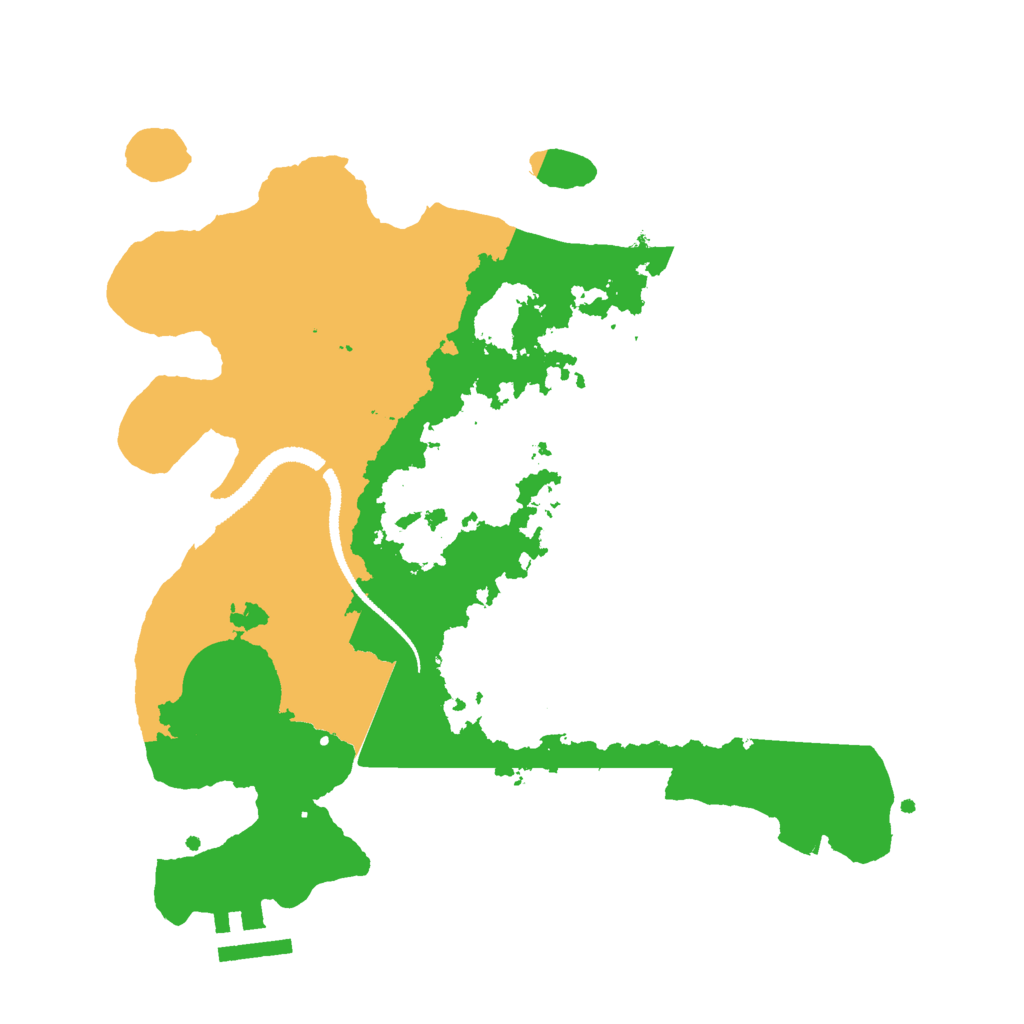 Biome Rust Map: Procedural Map, Size: 2800, Seed: 617728174