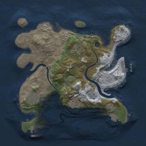 Thumbnail Rust Map: Procedural Map, Size: 2800, Seed: 617728174, 10 Monuments