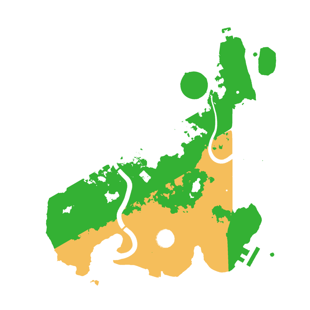Biome Rust Map: Procedural Map, Size: 3000, Seed: 5709631
