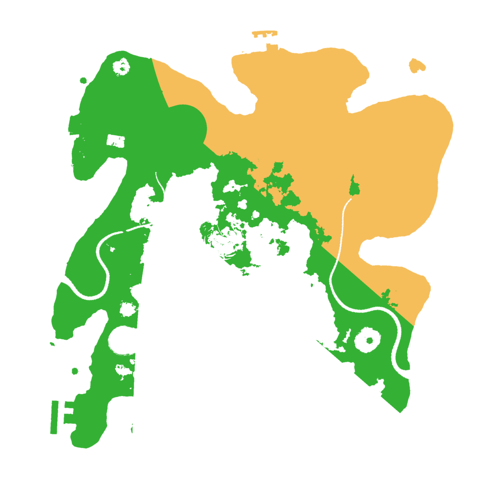 Biome Rust Map: Procedural Map, Size: 3000, Seed: 50004