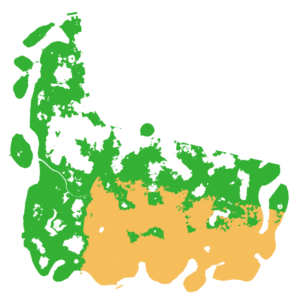 Biome Rust Map: Procedural Map, Size: 6000, Seed: 502449911