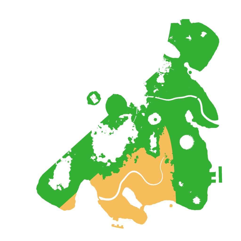 Biome Rust Map: Procedural Map, Size: 3000, Seed: 19587